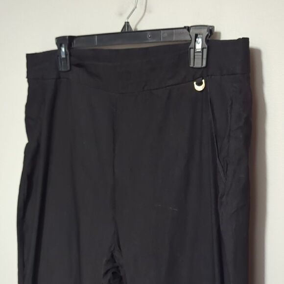 Rafaella Black Straight Cut Dress Pants - Picture 2 of 7